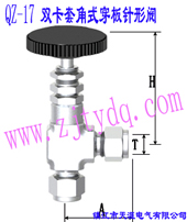 QZ-17 p׽ʽyQZ-17 Double-collet Angle Pattern Wall-separting Needle Valve